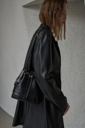 HERVE CLASSIC BUCKET BAG Black