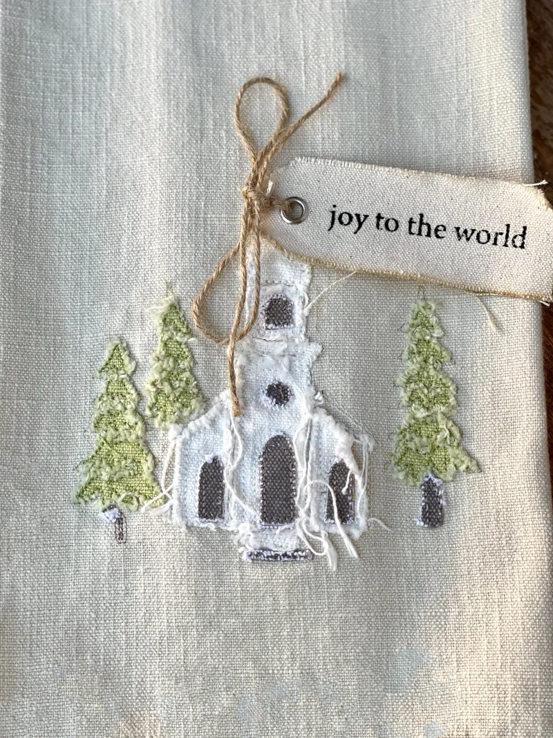 Holiday Charm Teal Towel - Joy to the World Church