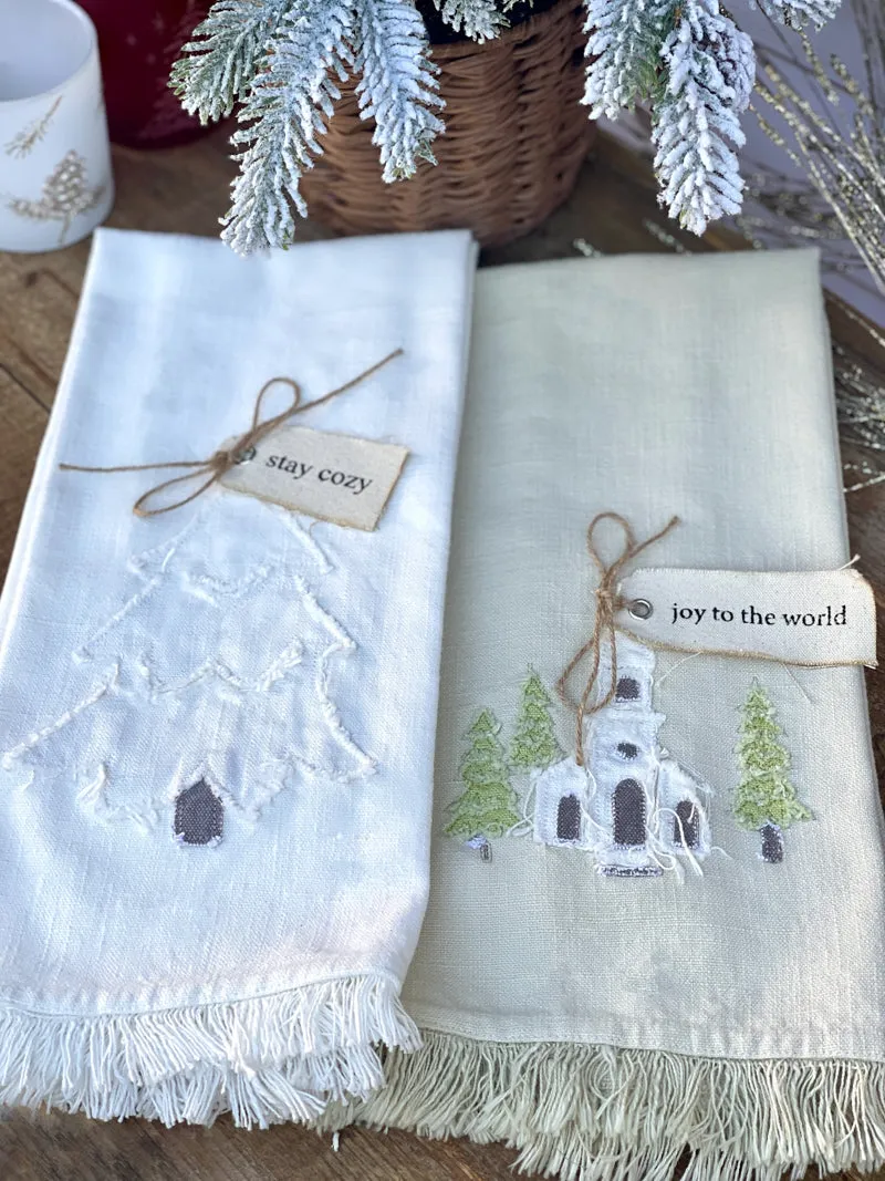 Holiday Charm Teal Towel - Joy to the World Church