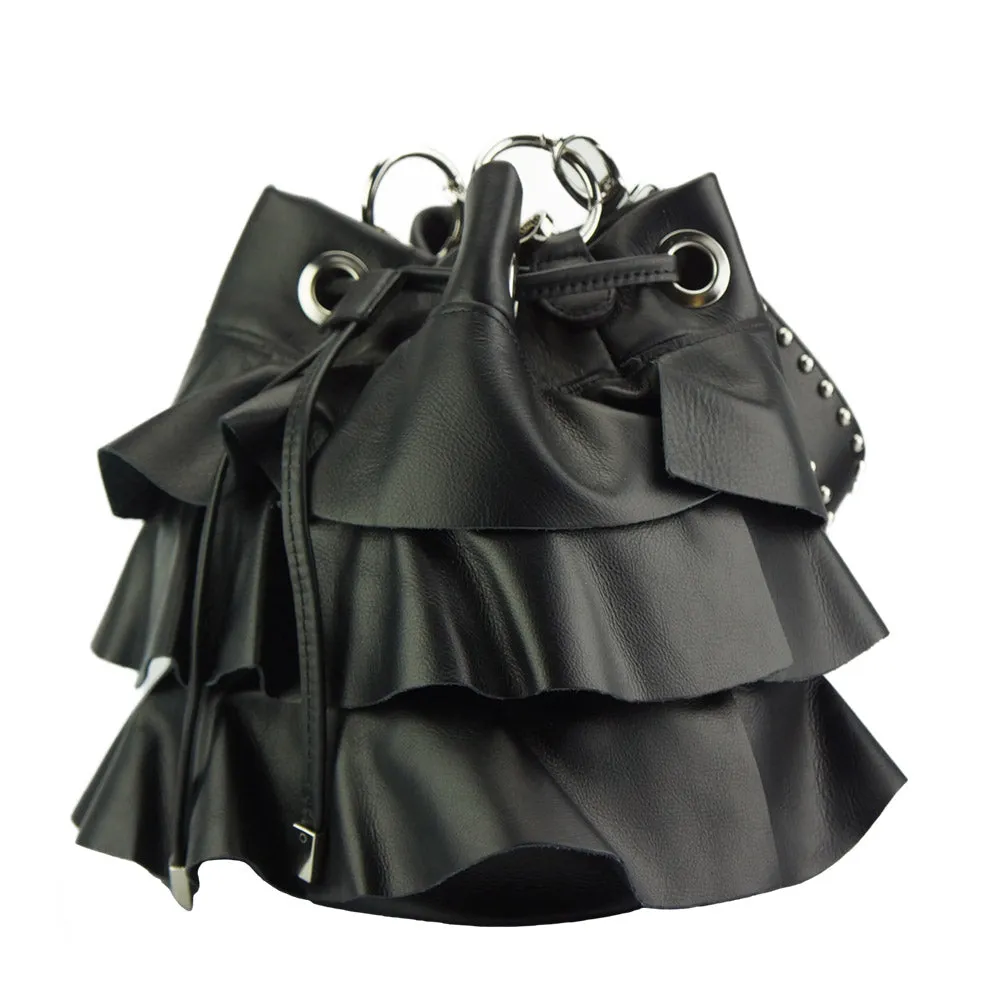 Ileana leather bucket bag