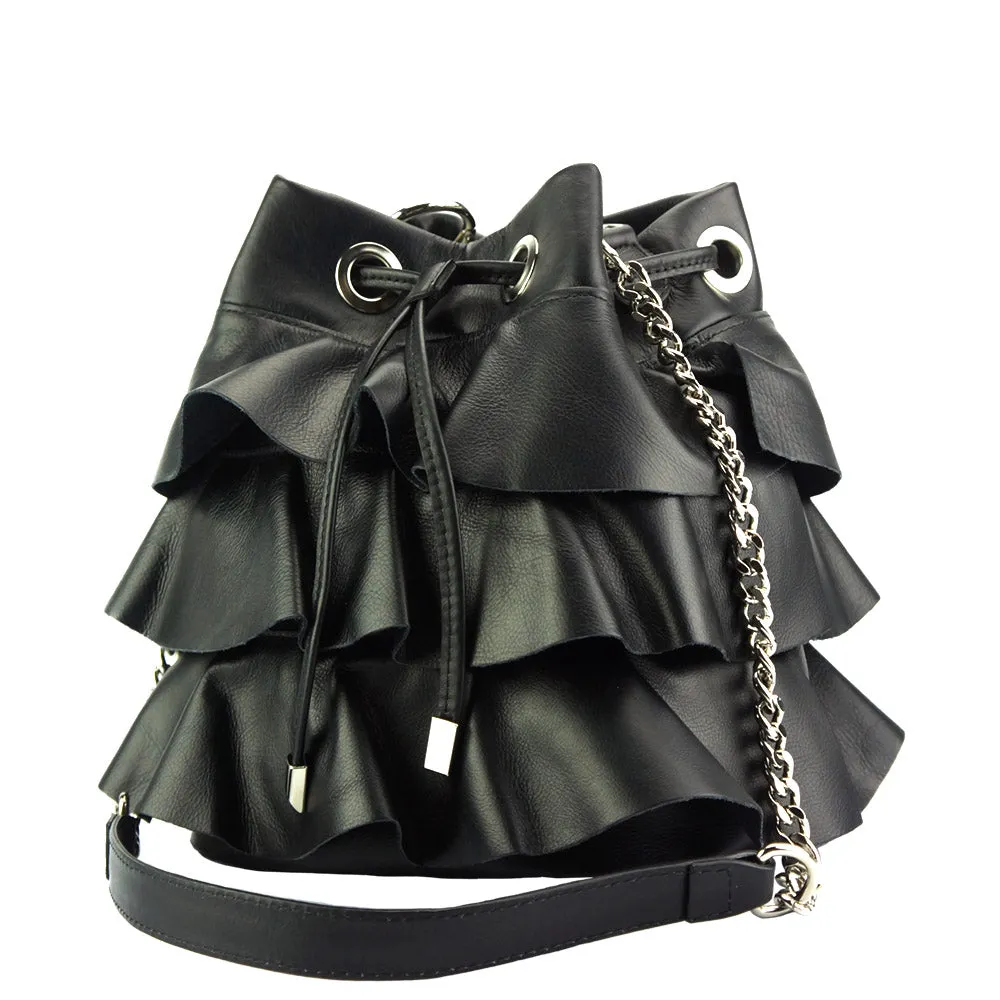 Ileana leather bucket bag