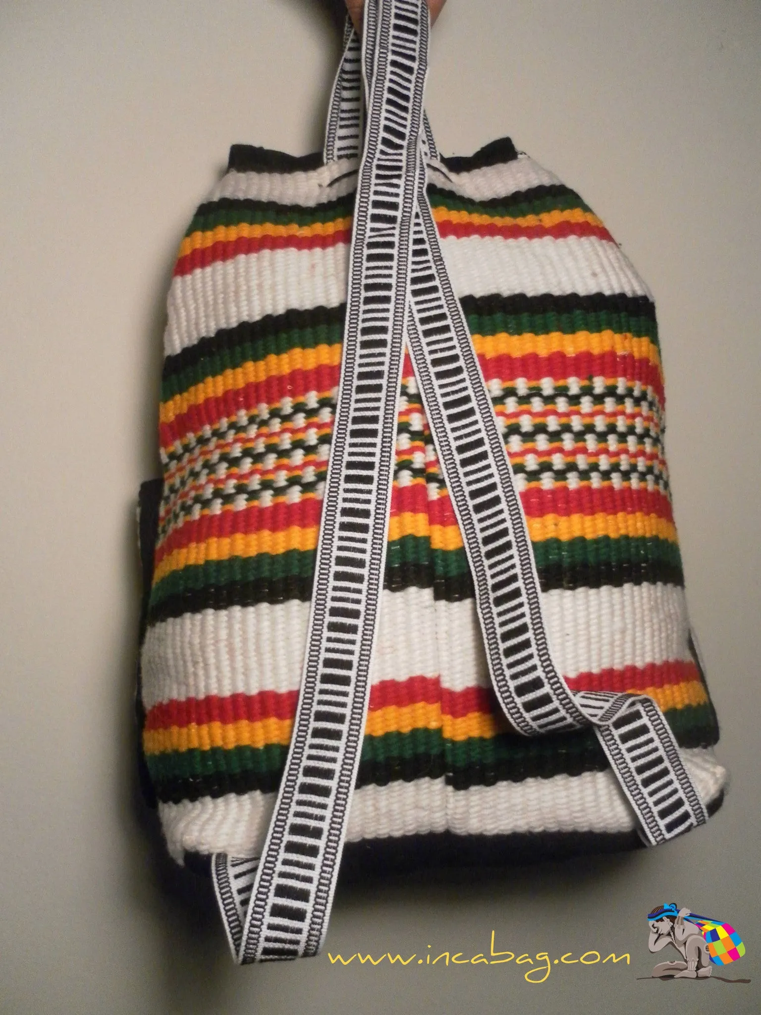 INCA HANDWOVEN PACHAMAMA COTTON WOOL BACKPACK