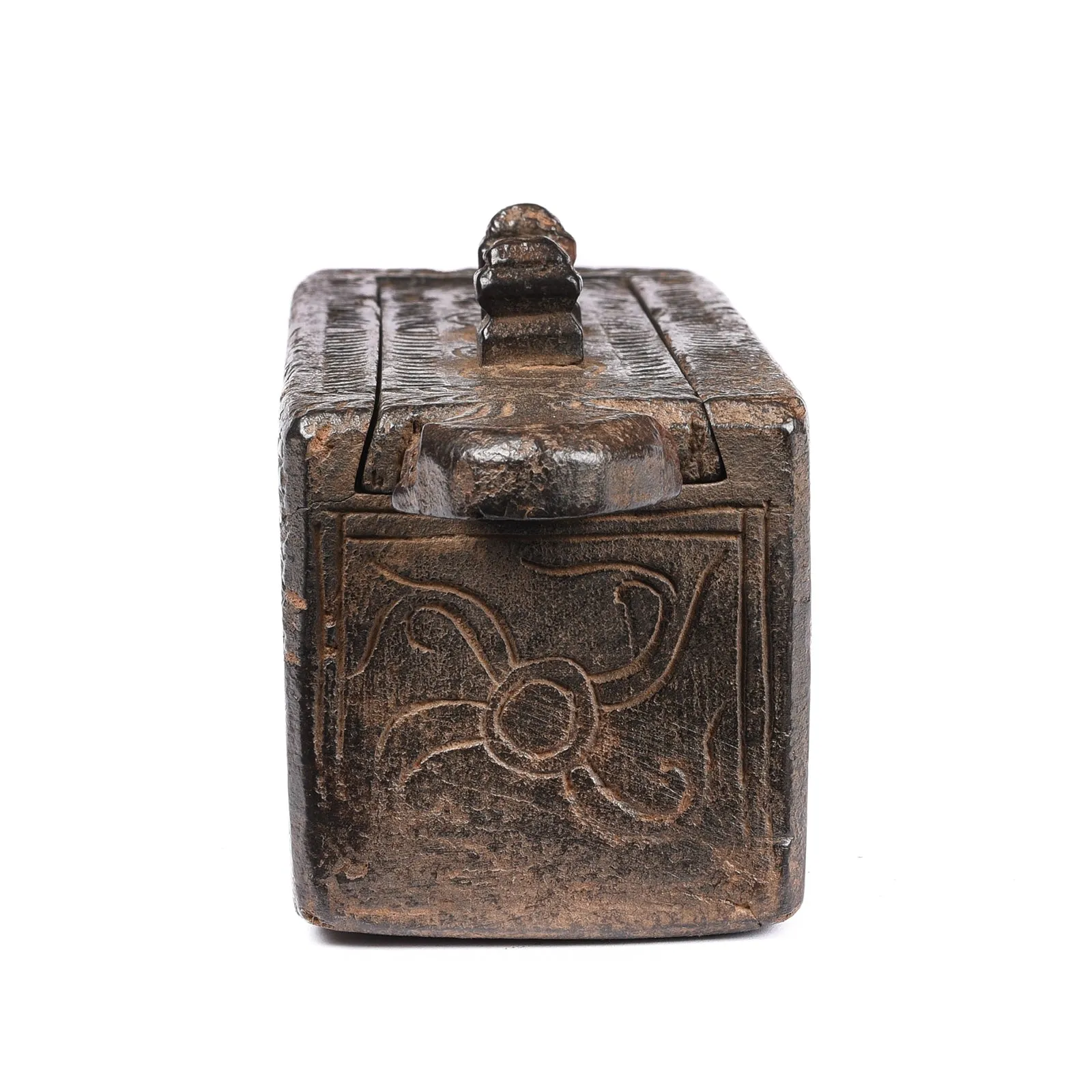 Indian Vibhuti Box From Karnataka - 19th Century