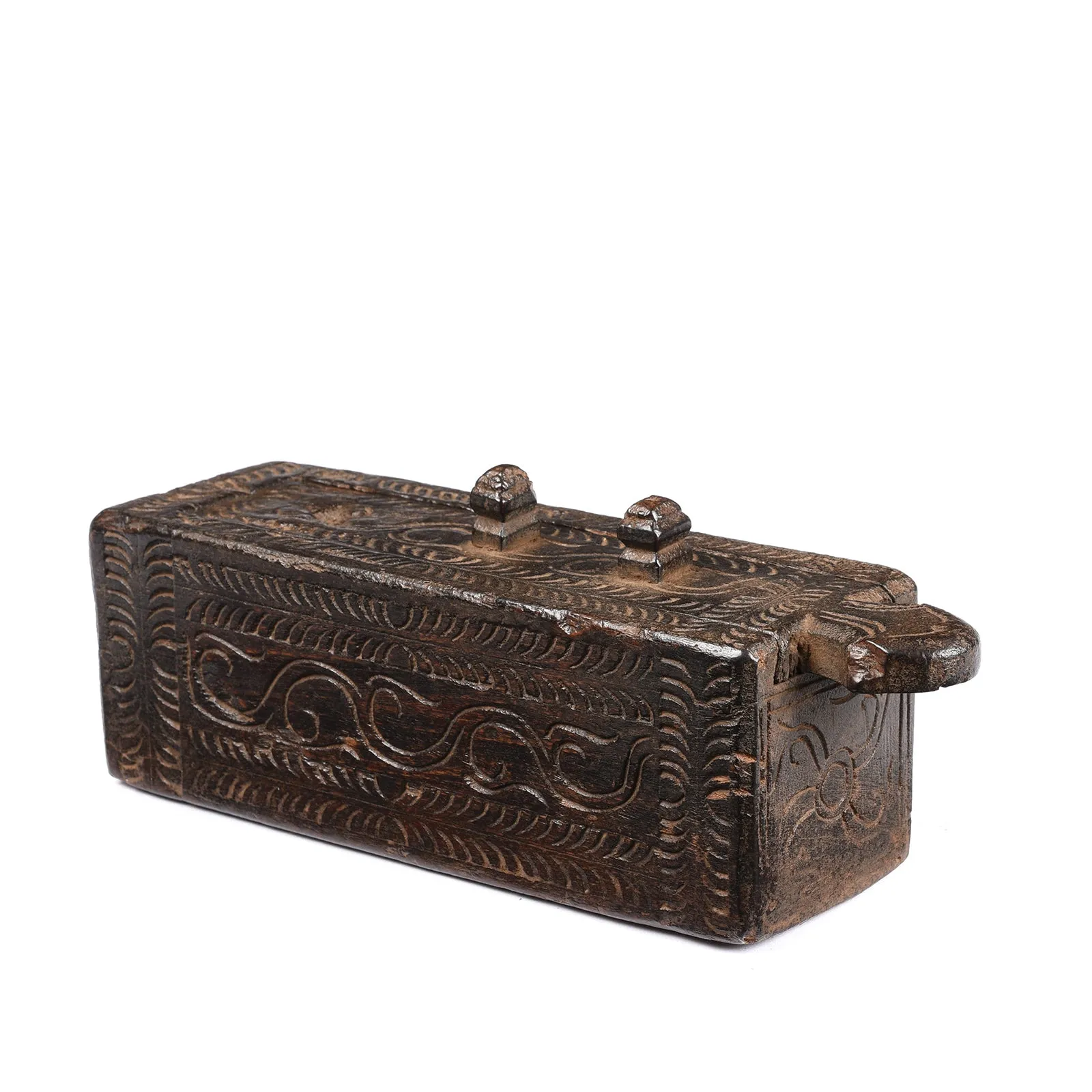 Indian Vibhuti Box From Karnataka - 19th Century