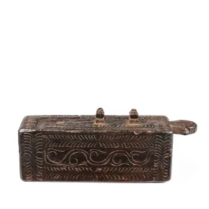 Indian Vibhuti Box From Karnataka - 19th Century