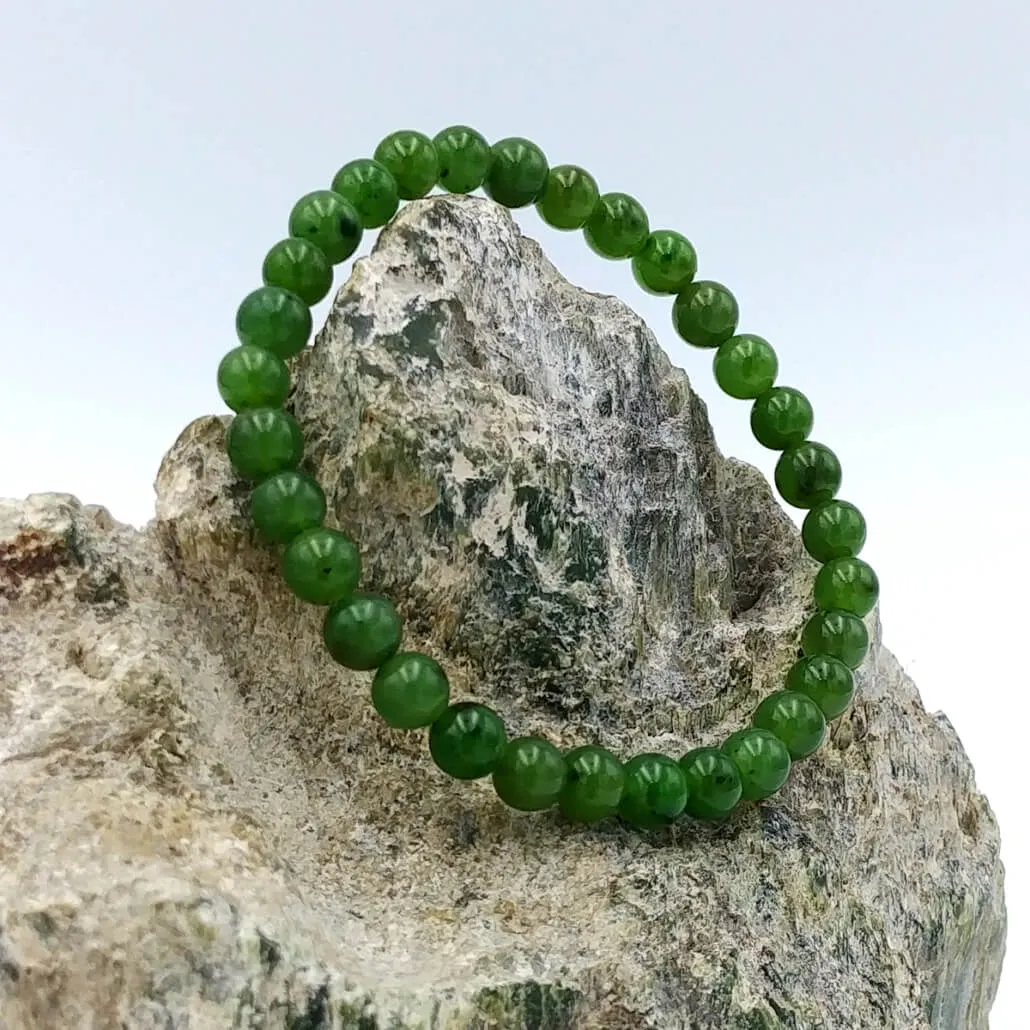 Jade 6mm Bead Bracelet