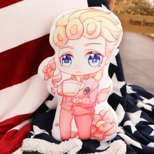 JOJO's bizarre adventure Giorno Giovanna GioGio Double-Sided Plush Pillow