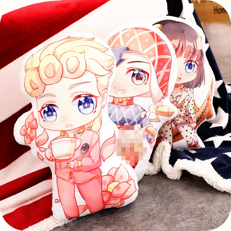 JOJO's bizarre adventure Giorno Giovanna GioGio Double-Sided Plush Pillow