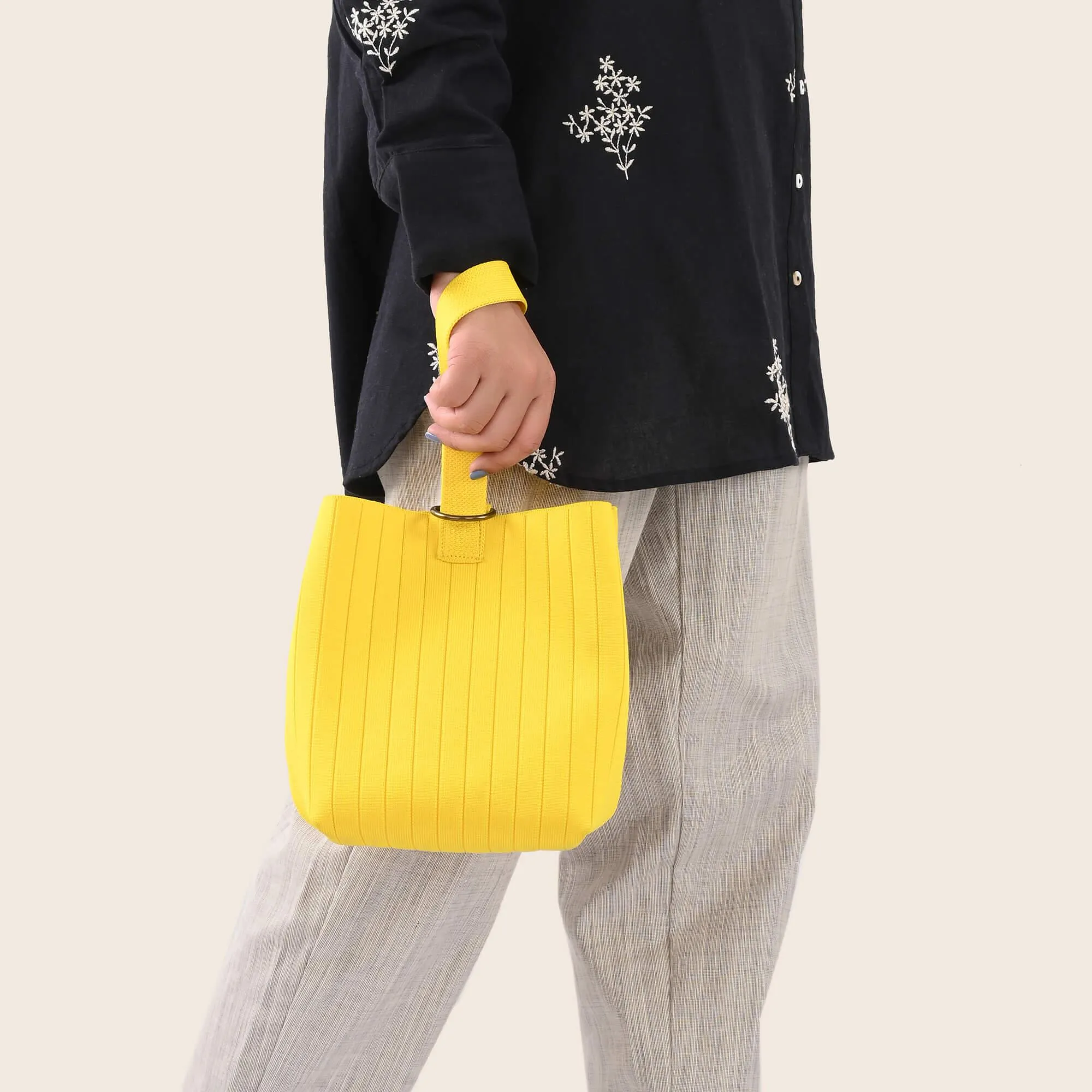 Jude-Mini Bucket Bag-Yellow