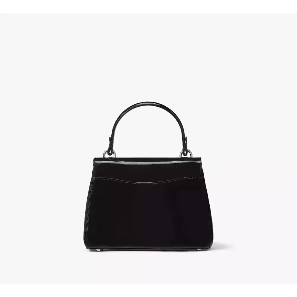 Kate Spade Katy Patent Leather Small Top-handle Bag in Shiny Black