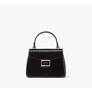 Kate Spade Katy Patent Leather Small Top-handle Bag in Shiny Black