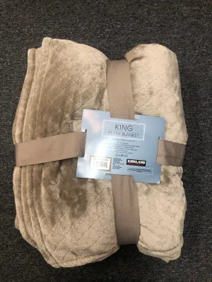 Kirkland Signature Plush Blanket King Luxurious & Heavy