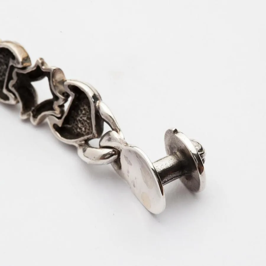 Knight Rider Sterling Silver Mens Bracelet