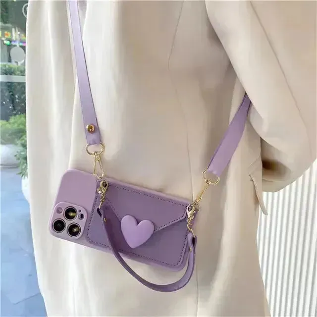 Korean Crossbody Bag Phone Case (For iPhones)