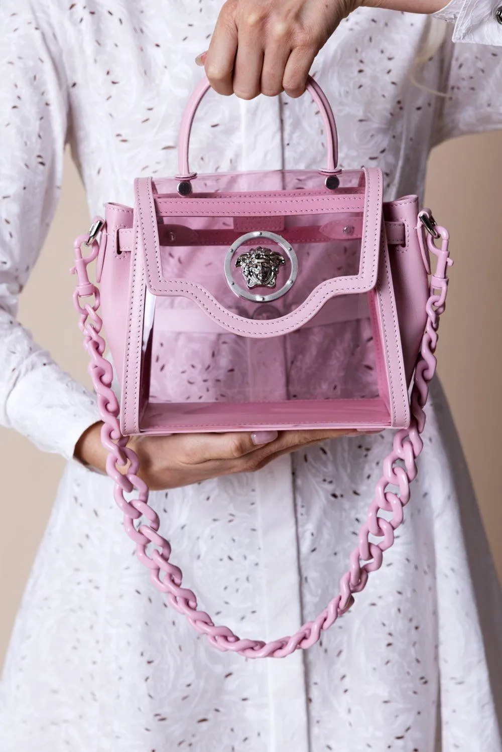 La Medusa Top Handle Bag - English Rose