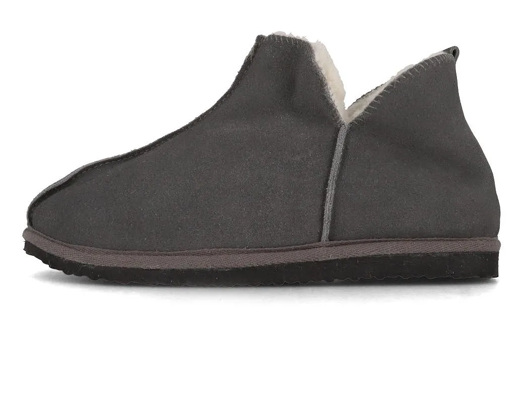 Lammbock 'Shearlock' luxurious lambskin slippers, grey