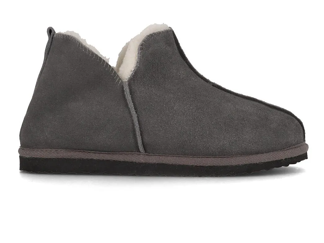 Lammbock 'Shearlock' luxurious lambskin slippers, grey