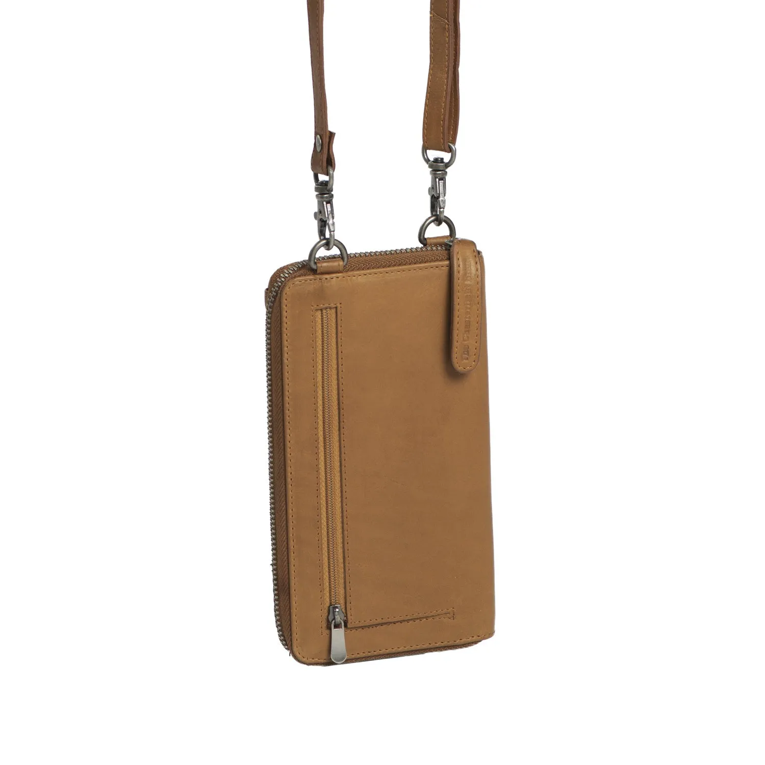 Leather Phone Pouch Cognac Malaga