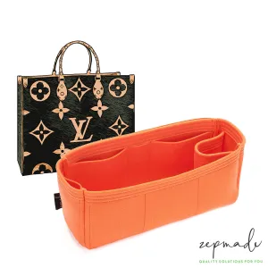 Louis Vuitton Onthego Purse Organizer Insert, Bag Organizer with Single Bottle and Pen Holders