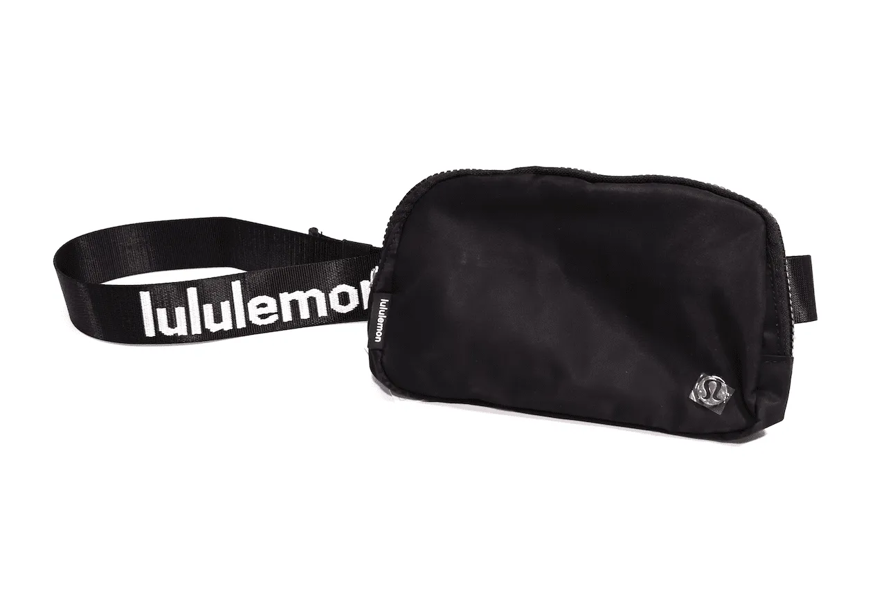 Lululemon Everywhere Belt Bag Crossbody Extended Strap Fanny Pack,1L,Black