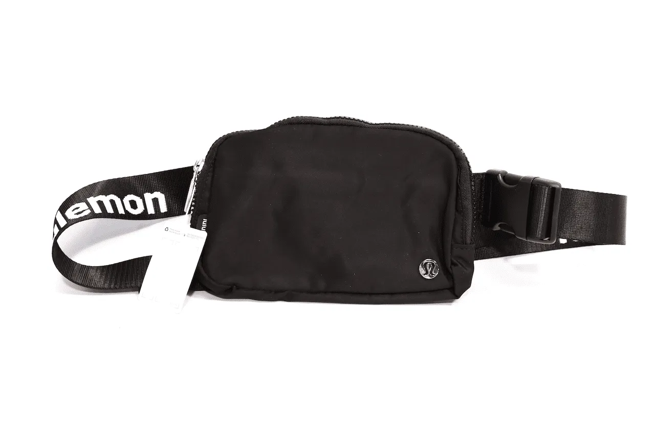 Lululemon Everywhere Belt Bag Crossbody Extended Strap Fanny Pack,1L,Black