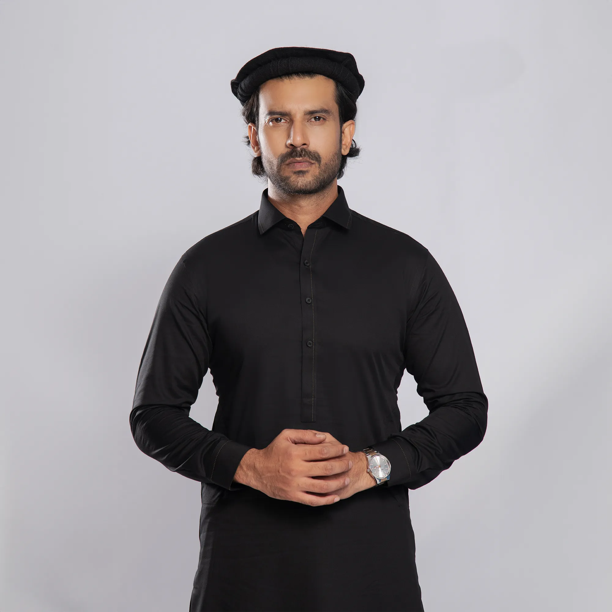 Luxurious Bambo - Black Shalwar Kameez