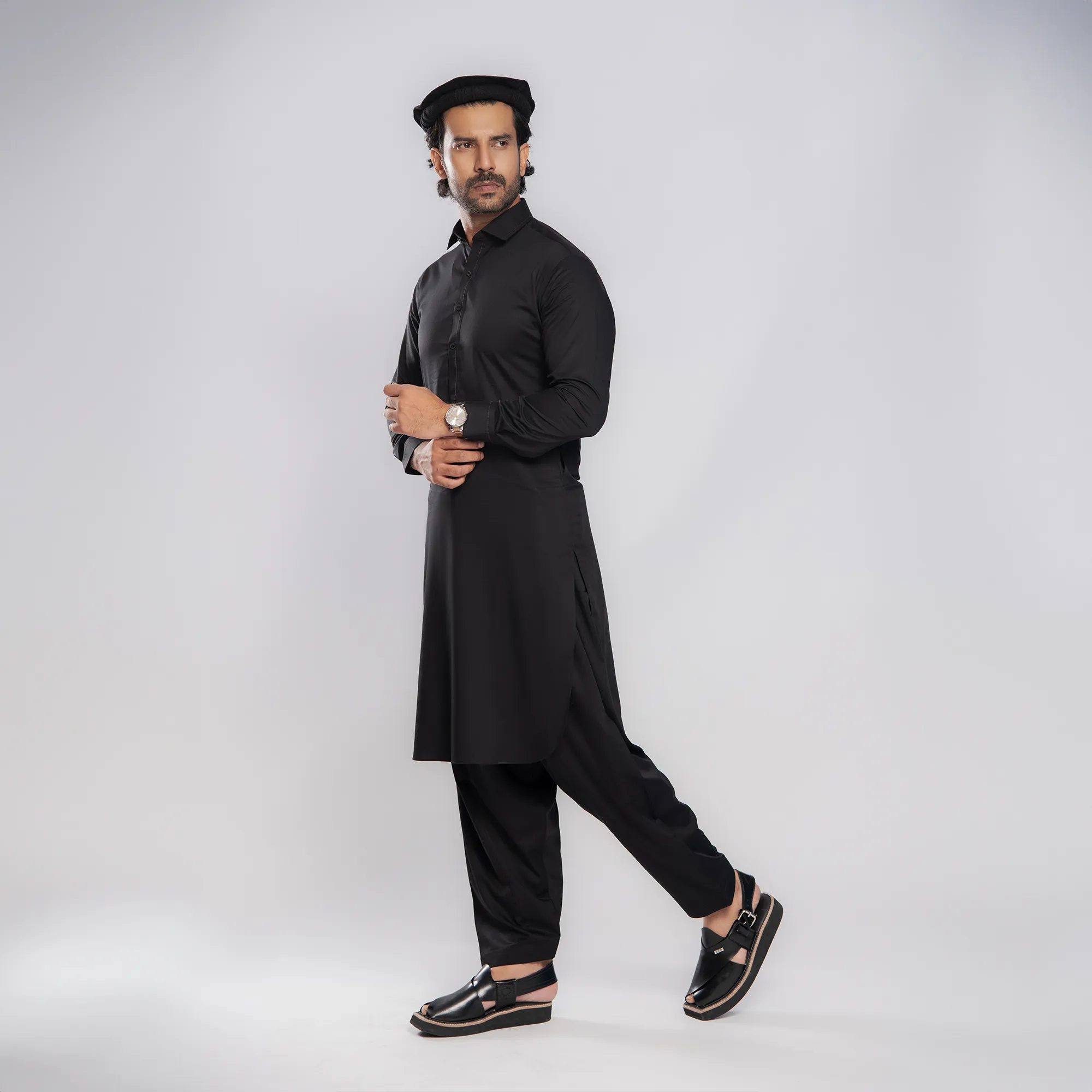 Luxurious Bambo - Black Shalwar Kameez