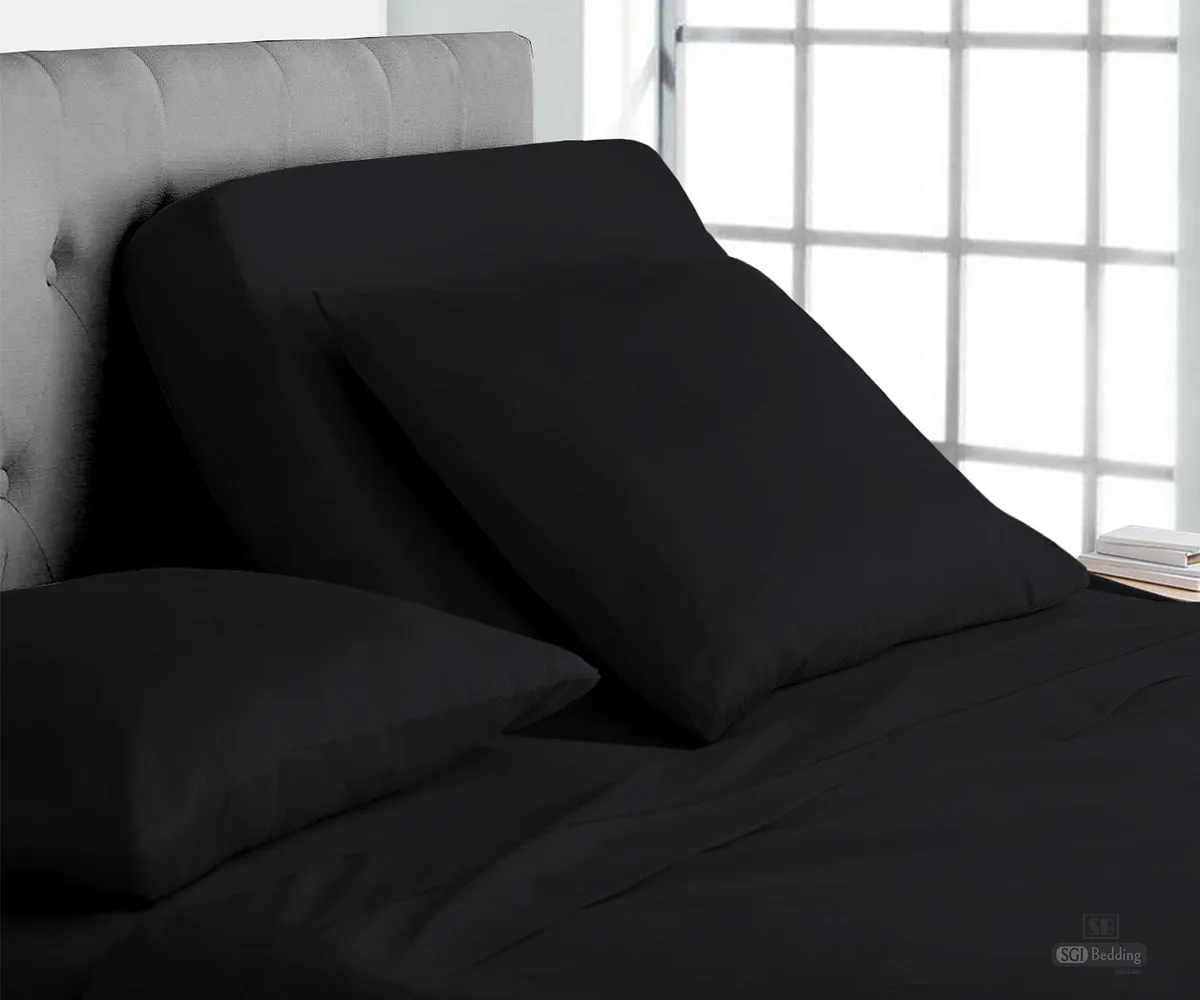 Luxurious Black Split Head Sheets - 600TC