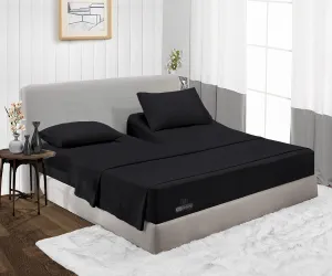 Luxurious Black Split Head Sheets - 600TC