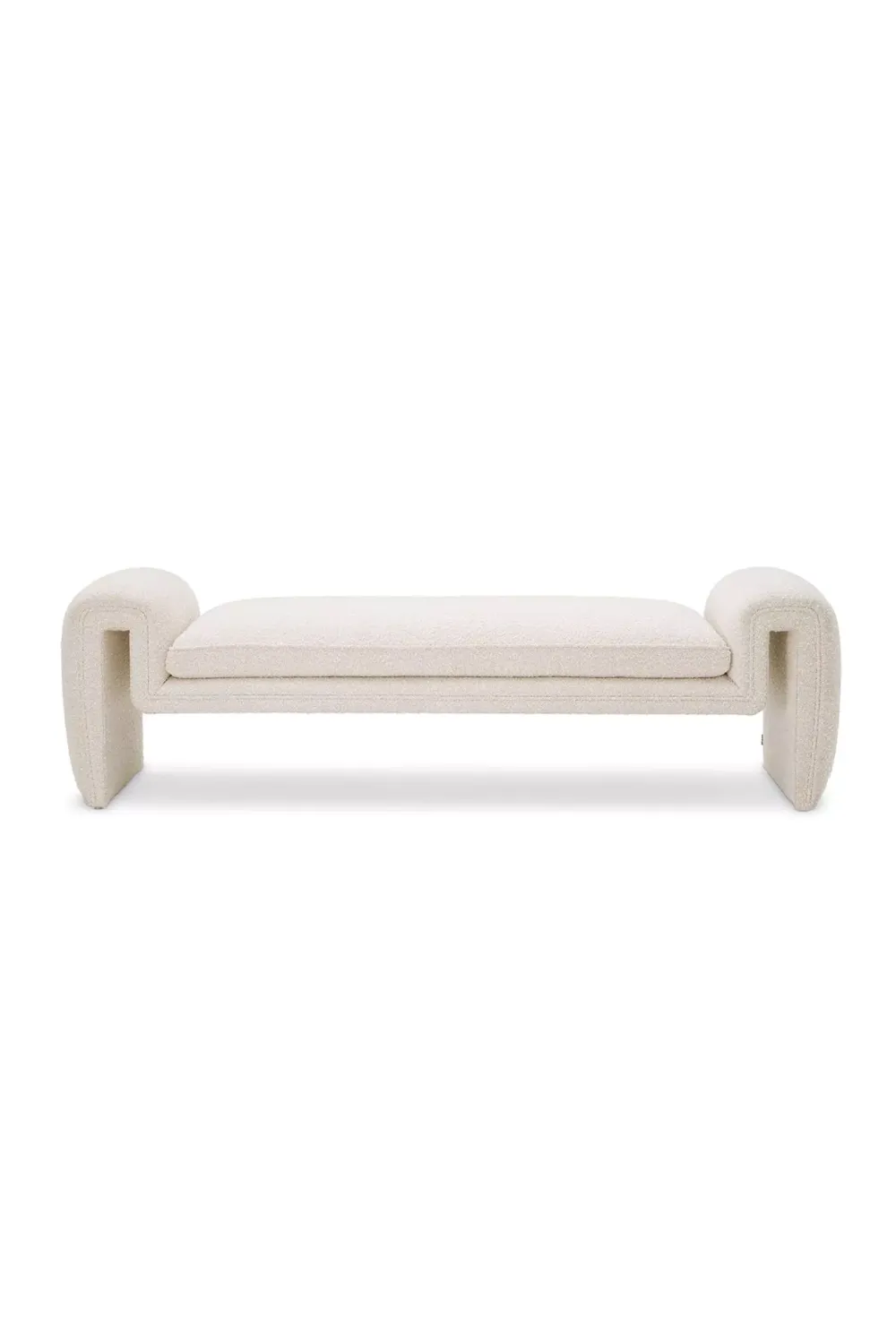 Luxurious Contemporary Bouclé Bench | Eichholtz Tondo