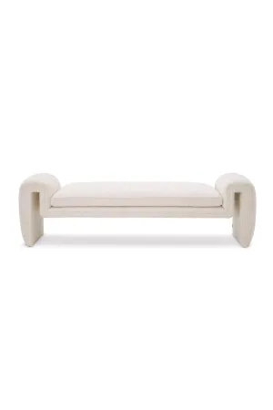 Luxurious Contemporary Bouclé Bench | Eichholtz Tondo