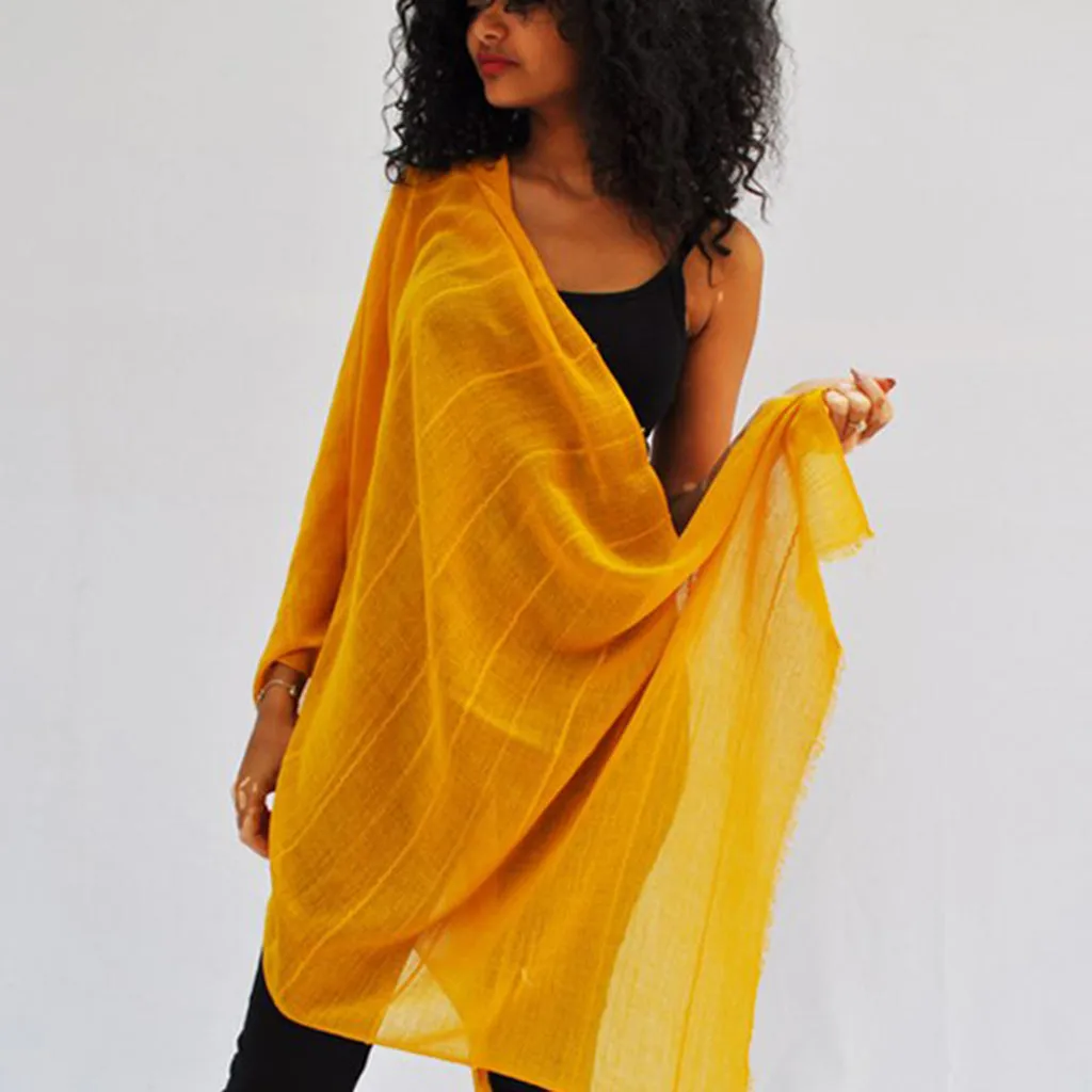 Luxurious Ethiopian Cotton Wrap Scarf | Handmade & Fair Trade