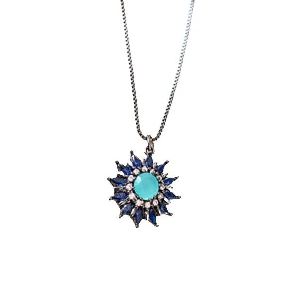 Luxurious Flower Flower Zircon Zircon Inlay Necklaces