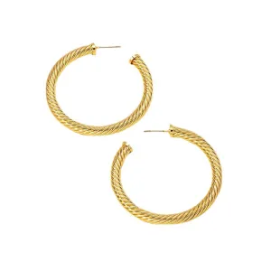 Luxurious Metal Woven Earrings for Stylish Women