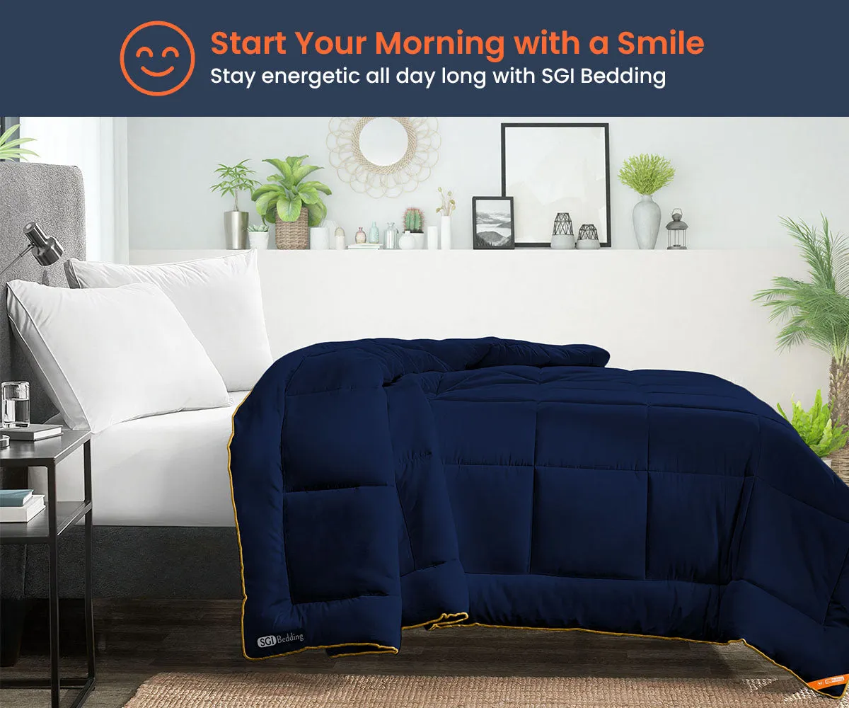 Luxurious Navy Blue Comforter