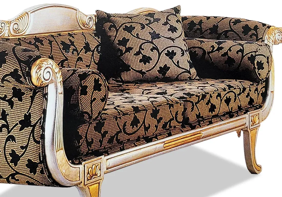 Luxury and Exquisite Style Wooden Handcrafted Deewan Chaise Lounge