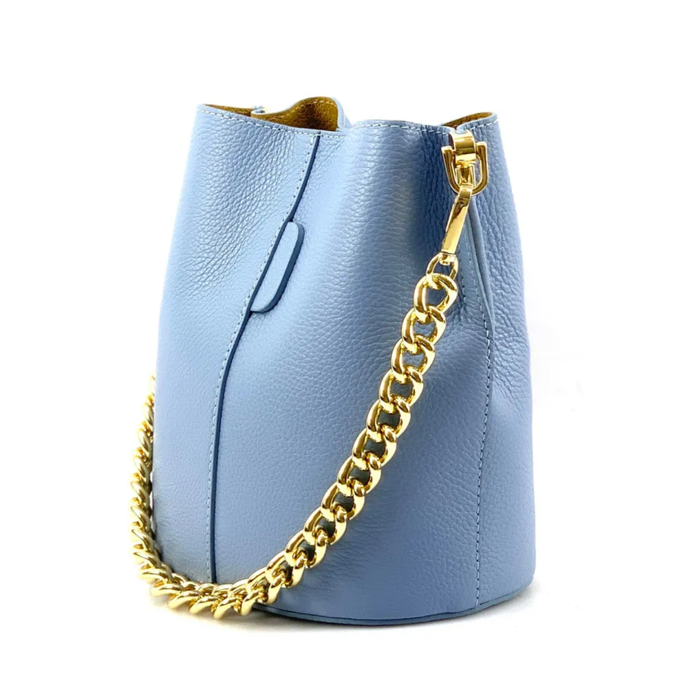 Maddalena leather bucket bag