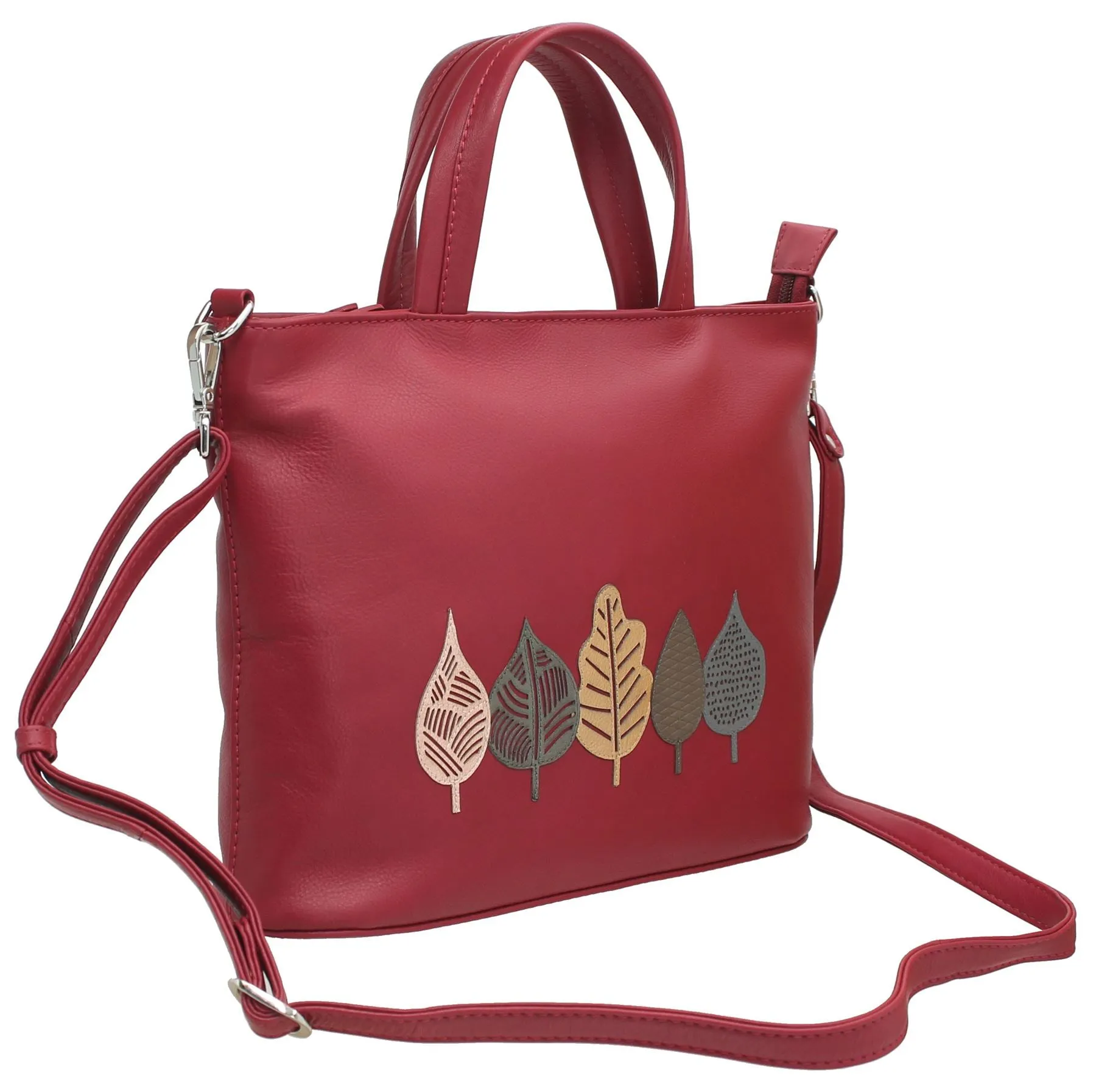 Mala Leather Sienna Collection Grab Bag with Detachable Shoulder Strap 7234_52