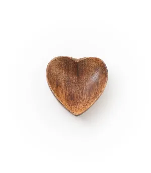 Mango Wood Pinch Dish - Heart