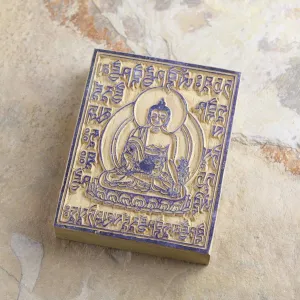 Medicine Buddha Wood Print Block