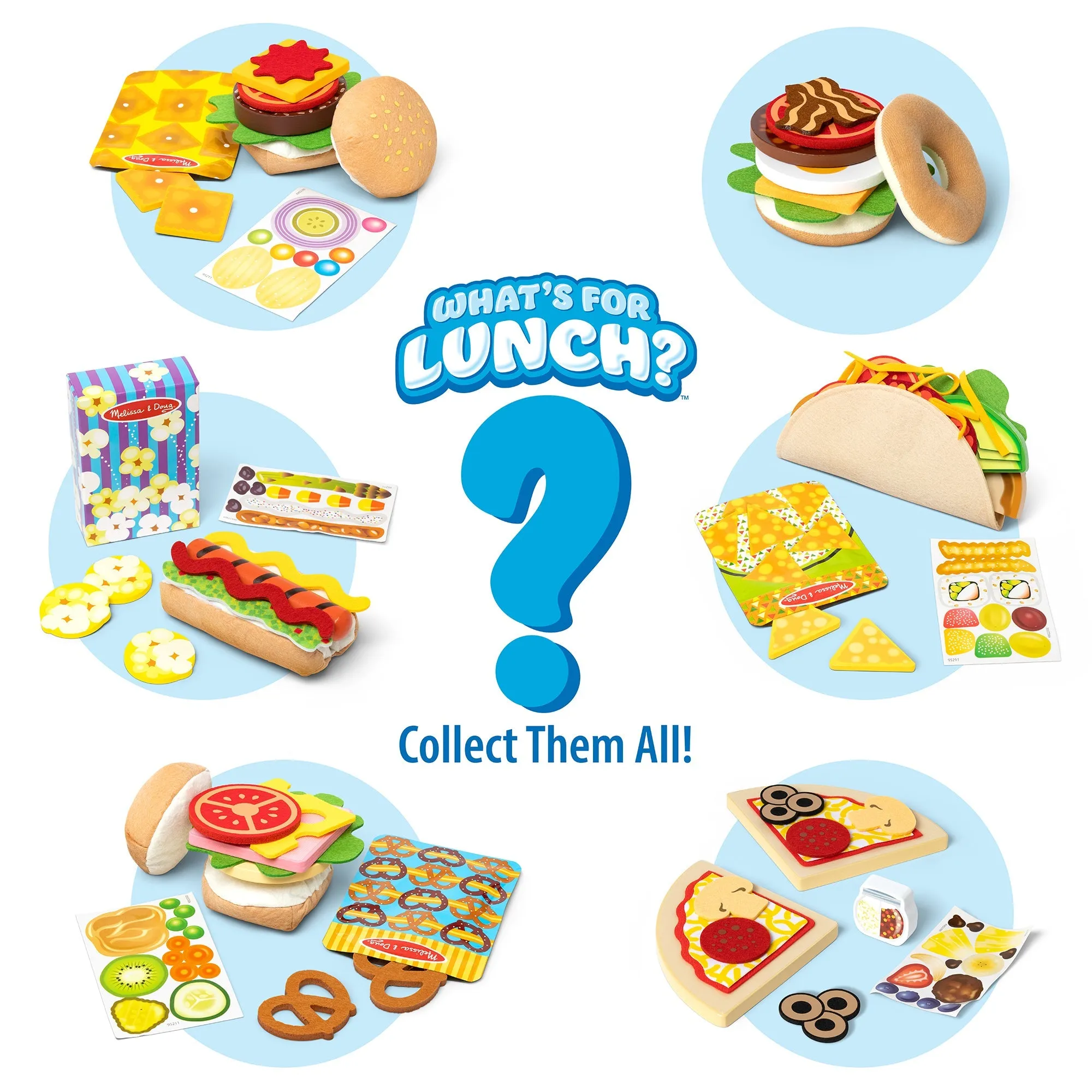 Melissa & Doug What’s for Lunch?™ Surprise Meal Play Food Set