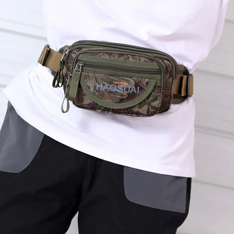 Men Waterproof Multi-pocket Camouflage Outdoor Chest Bag Belt Sling