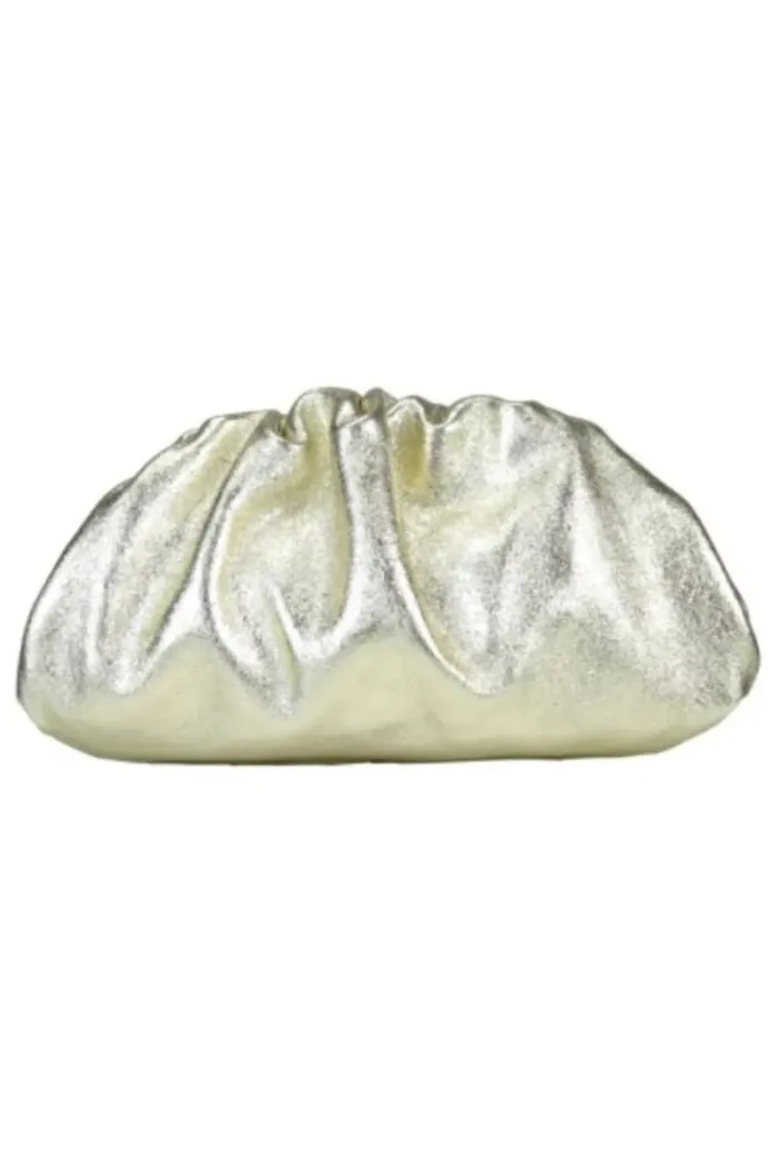 Metallic Cloud Clutch