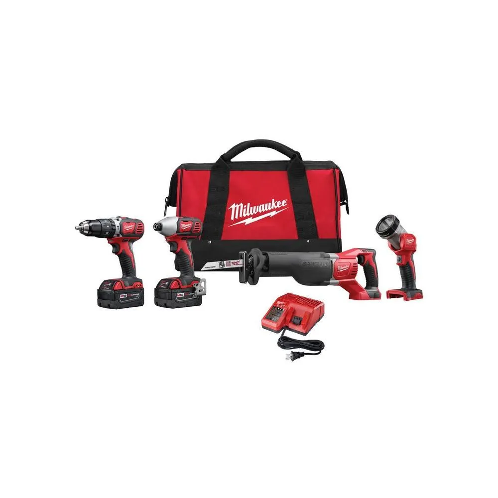 Milwaukee 2696-24 M18 Cordless Compact Combo Tool Kit