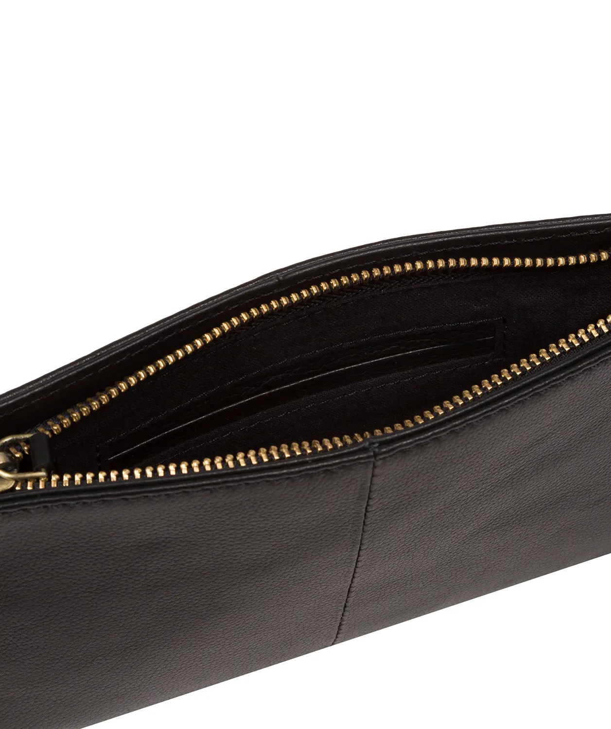 'Mimi' Black Leather Evening Phone Bag