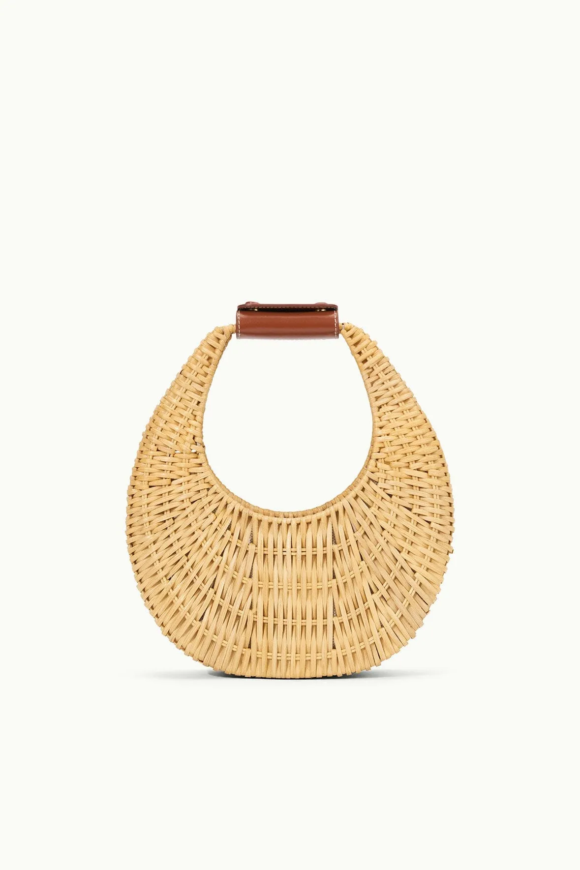 MINI MOON WICKER BAG | NATURAL