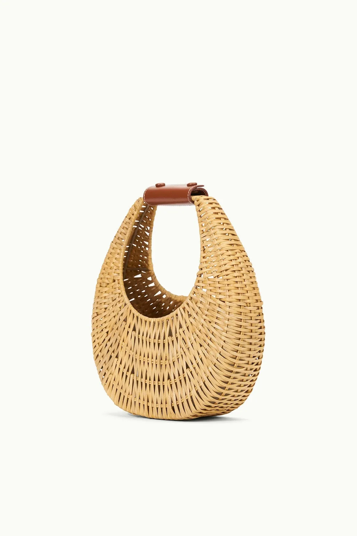 MINI MOON WICKER BAG | NATURAL