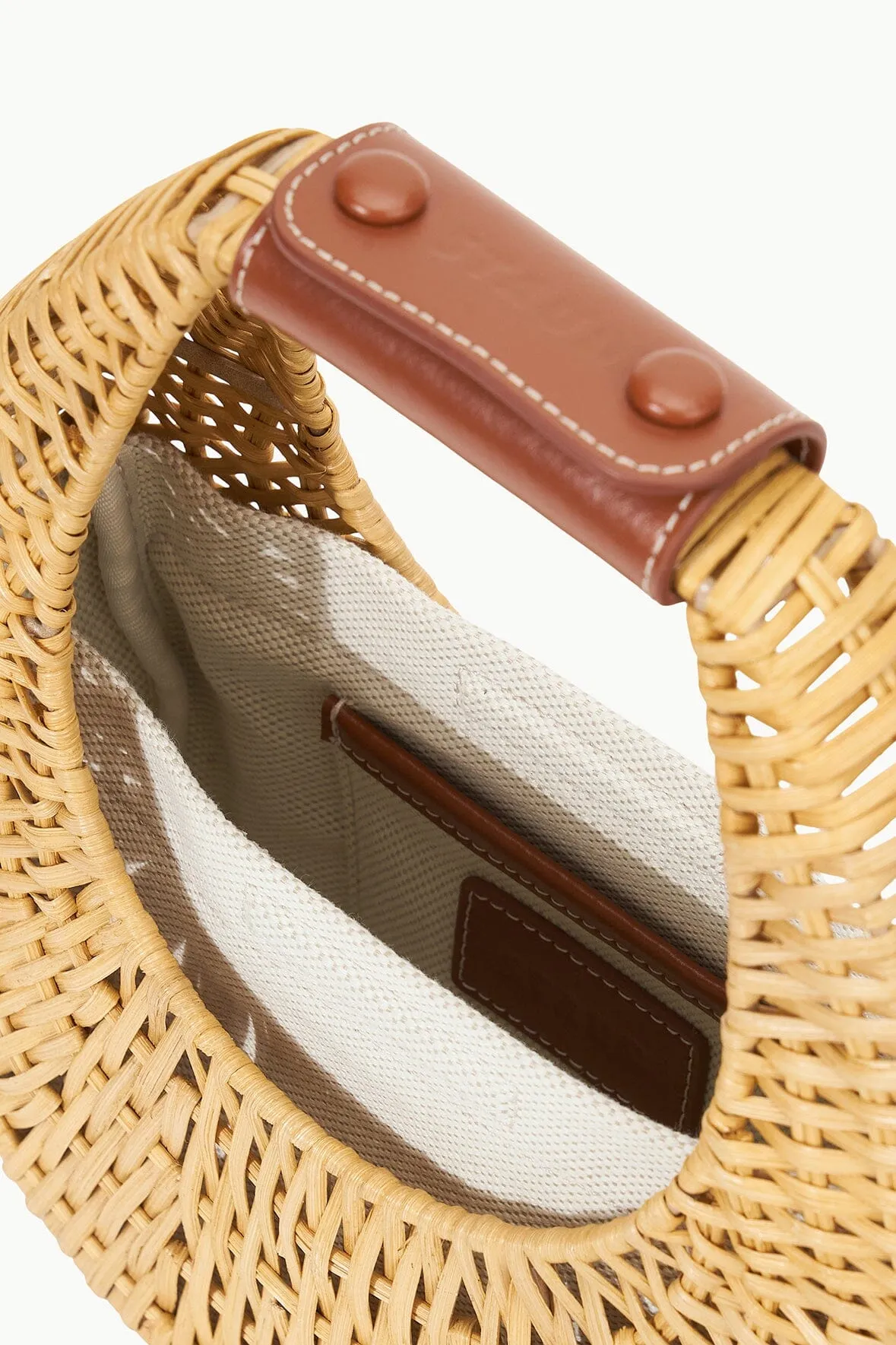 MINI MOON WICKER BAG | NATURAL