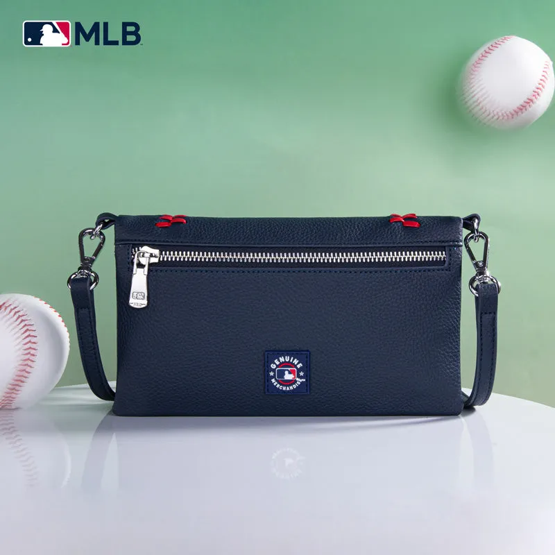 MLB Atlanta Braves Leather Crossbody Purse