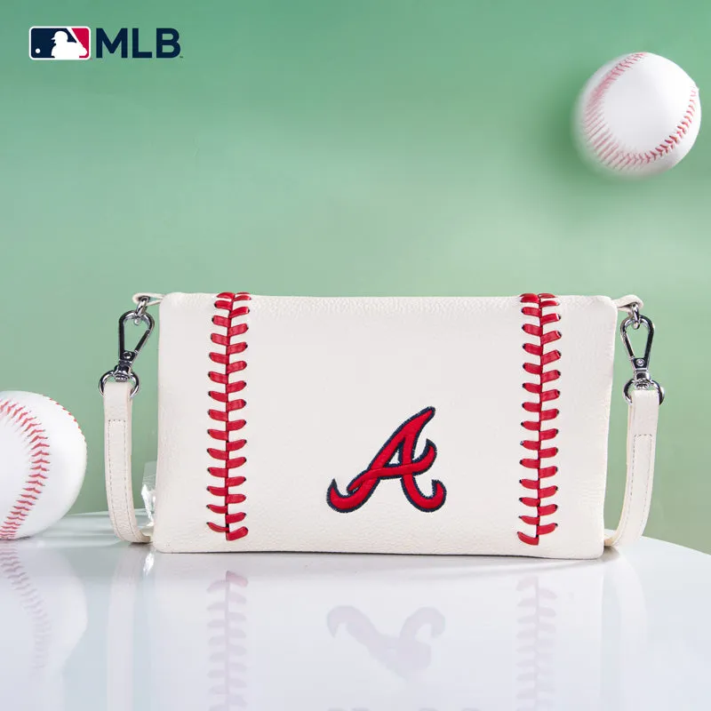 MLB Atlanta Braves Leather Crossbody Purse